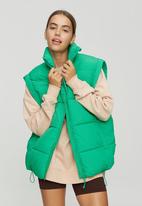 Cotton On - The recycled mother puffer vest - kelly green