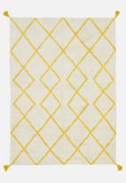 Sixth Floor - Gabe diamond tufted rug - natural & yellow