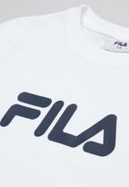 FILA - Mono deckle long sleeve T-shirt - white