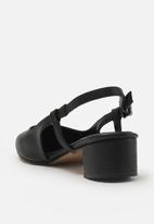 Trendyol - Toe cap slingback low heel - black