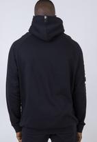 Flyersunion - Flyersunion fleece buff hoodie - black