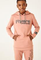 Flyersunion - Fleece hoody - pink
