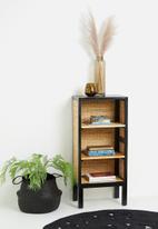 Sixth Floor - Rattan book shelf - natural & black