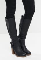 Miss Black - Delta2 knee length boot - black