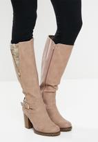 Miss Black - Delta2 knee length boot - pink