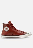Converse - Chuck taylor all star embossed leather hi - dark terracotta 