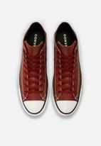 Converse - Chuck taylor all star embossed leather hi - dark terracotta 