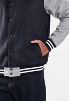 Cotton On - Varsity jacket - navy & grey