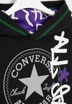 Converse - Cn2b untitled zipper po hoodie - black