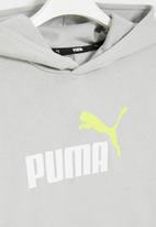 PUMA - Ess+ 2 col big logo hoodie fl b - harbor mist