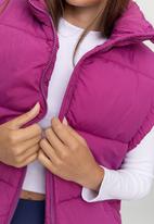 Cotton On - The recycled mother puffer vest - deep orchid