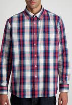 JEEP - Ls yd check shirt - red/blue-jeep