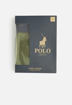 POLO - Men plain knit boxer - olive