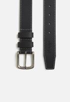 JEEP - Casual stitch belt - black