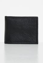 Superbalist - Willy two tone leather wallet - black & navy