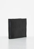 Superbalist - Willy two tone leather wallet - black & navy
