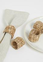 Sixth Floor - Meera napkin rings - natural