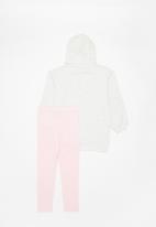 POP CANDY - Longer length hoodie & legging set - pink & grey 