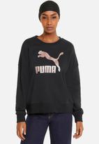 PUMA - Classic metallic logo crew tr - puma black & rose gold