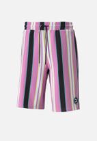 PUMA - SWxP Printed Longline Men's Shorts   - White/Pink