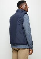 Lark & Crosse - Intaba utility softshell sleeveless jacket - navy