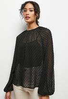 MILLA - Raglan blouse - black