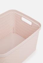 Storage Solutions - Storage box with lid - powder pink