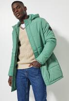 Superbalist - Shaw long puffer jacket - green