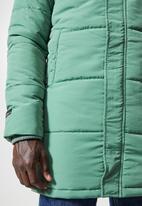 Superbalist - Shaw long puffer jacket - green
