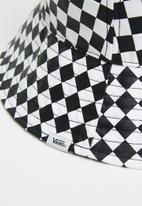 Vans - Wm level up bucket hat - white & black 