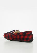 Lark & Crosse - Cozy slipper - navy & red 