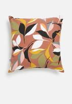 Sixth Floor - Sketched bloom printed cushion cover - multi