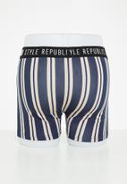STYLE REPUBLIC - 2-Pack boxer briefs - navy & stone