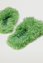 MANGO - Pelusa slipper - green