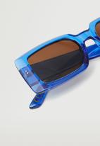 MANGO - Clear frame sunglasses - blue