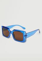 MANGO - Clear frame sunglasses - blue