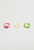MANGO - Pack of 3 combined rings - multi