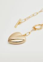 MANGO - Heart pendant necklace - gold