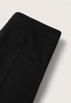 MANGO - Trousers bootcut - black
