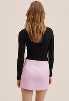 MANGO - Skirt mini - light pastel pink