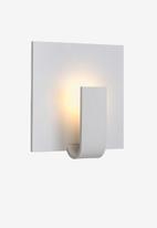 Eurolux - LED power-on square wall light- white