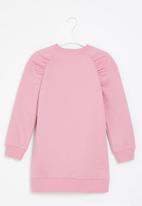 Superbalist Kids - Gauged sleeve fleece dress - pink