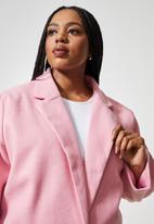 Superbalist - Midi blazer coat - pink