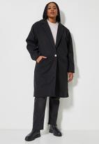 Superbalist - Midi blazer coat - black