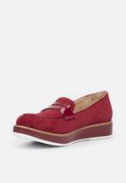 Butterfly Feet - Azalea 4 flatform loafer - red