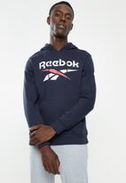 Reebok - Over the head big logo hoodie - navy
