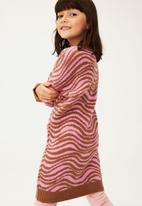 Cotton On - Cora long sleeve dress - coco jumbo/pink