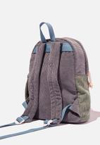 Cotton On - Happy camper backpack - rabbit grey/semolina