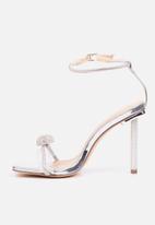 Miss Black - Samba2 ankle strap heel - silver