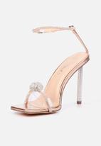 Miss Black - Samba2 ankle strap heel - rose gold